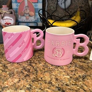 Barbie Pink Logo Mug Duo